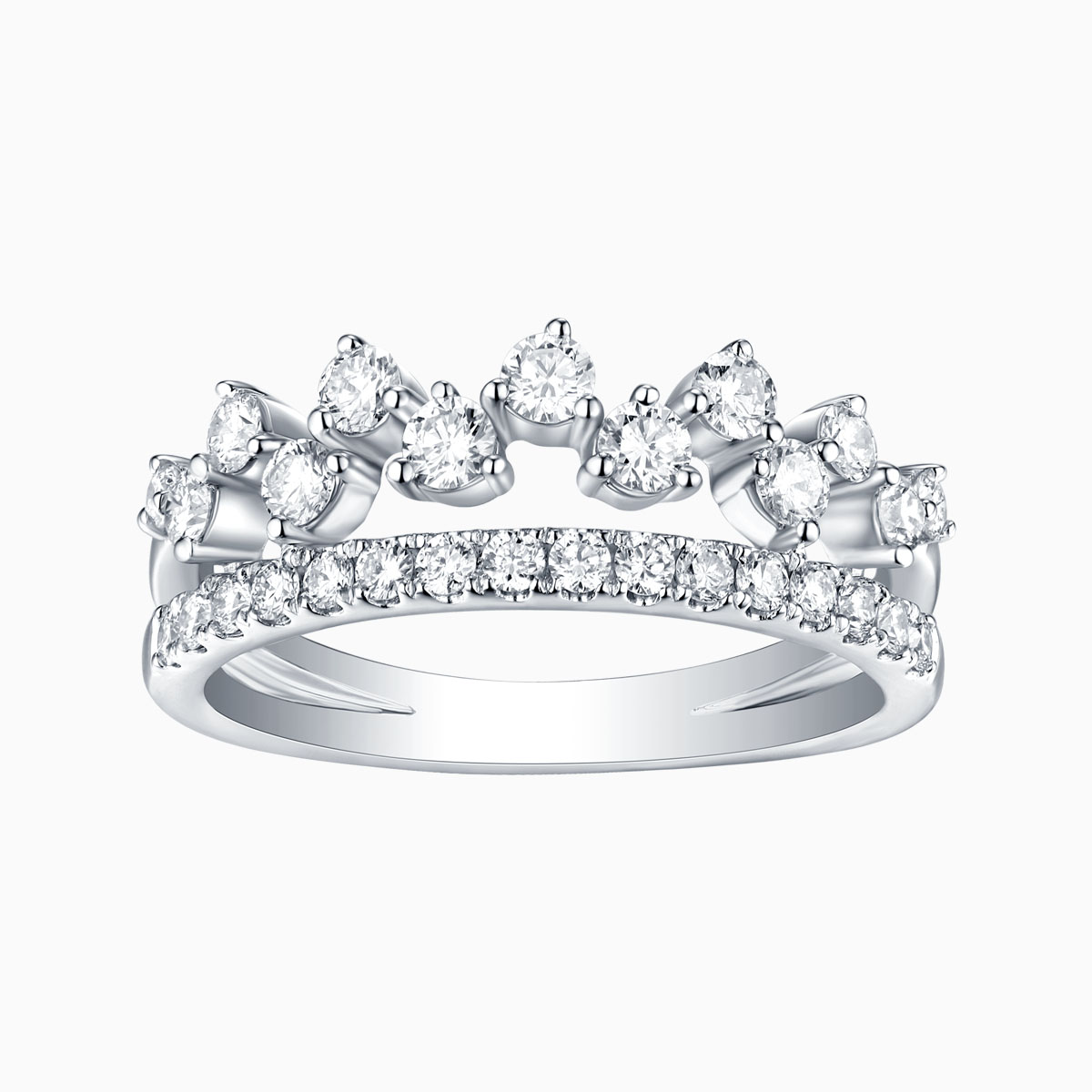 R26190WHT- 14K White Gold Diamond Ring, 0.80 TCW