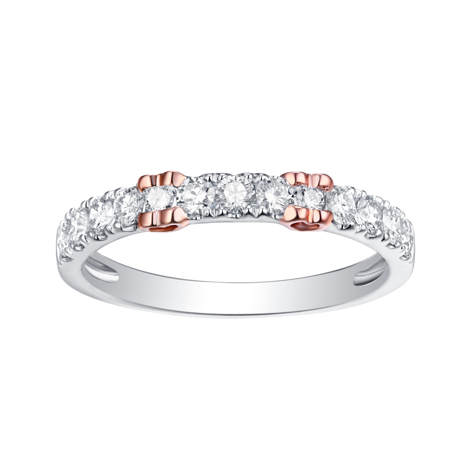 R24526WHT – 14K White Gold Diamond Ring, 0.50 TCW