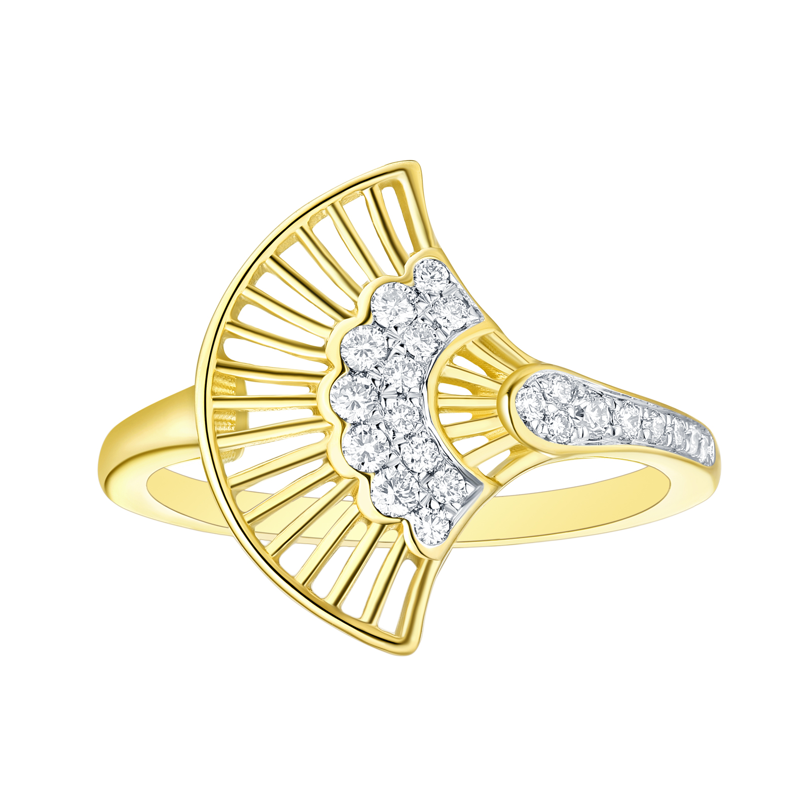 R29904WHT- 14K Yellow Gold Diamond Ring, 0.21 TCW