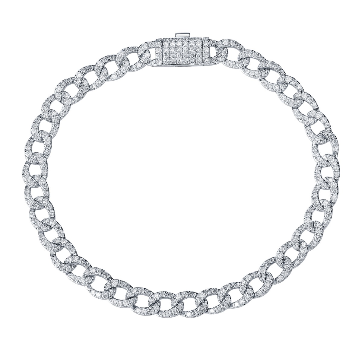 BL36483WHT – 18K White Gold  Diamond Bracelet, 2.66 TCW