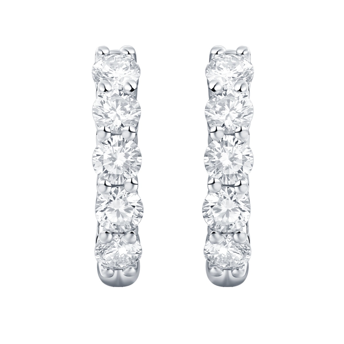 E36131WHT – 18K White Gold Diamond Earring, 0.81 TCW