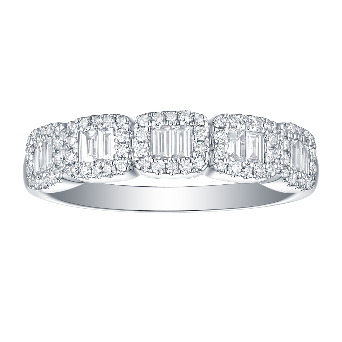 R34817WHT – 18K White Gold Diamond Ring, 0.51 TCW
