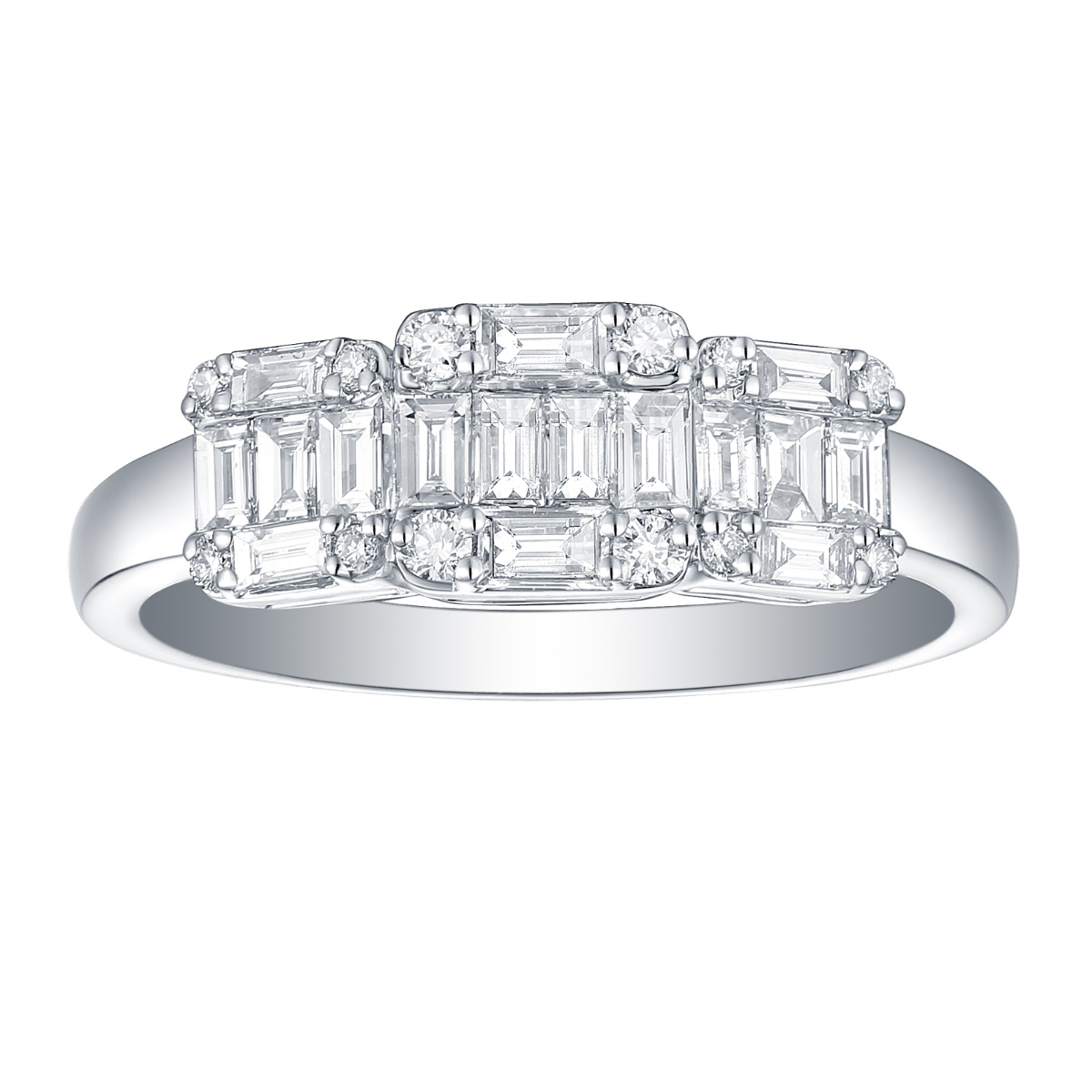 R34824WHT – 18K White Gold Diamond Ring, 0.63 TCW