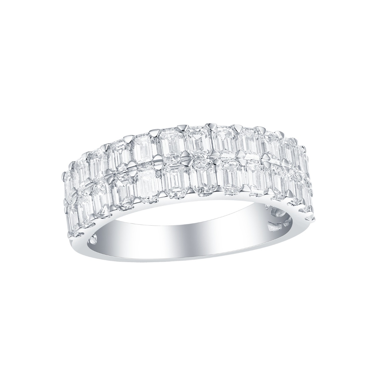 R35230WHT – 18K White Gold Diamond Ring, 2.4 TCW