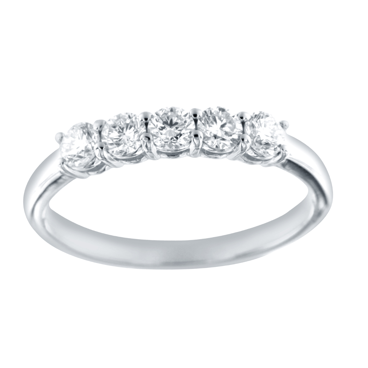 R35942WHT – 18K White Gold Diamond Ring, 0.56 TCW