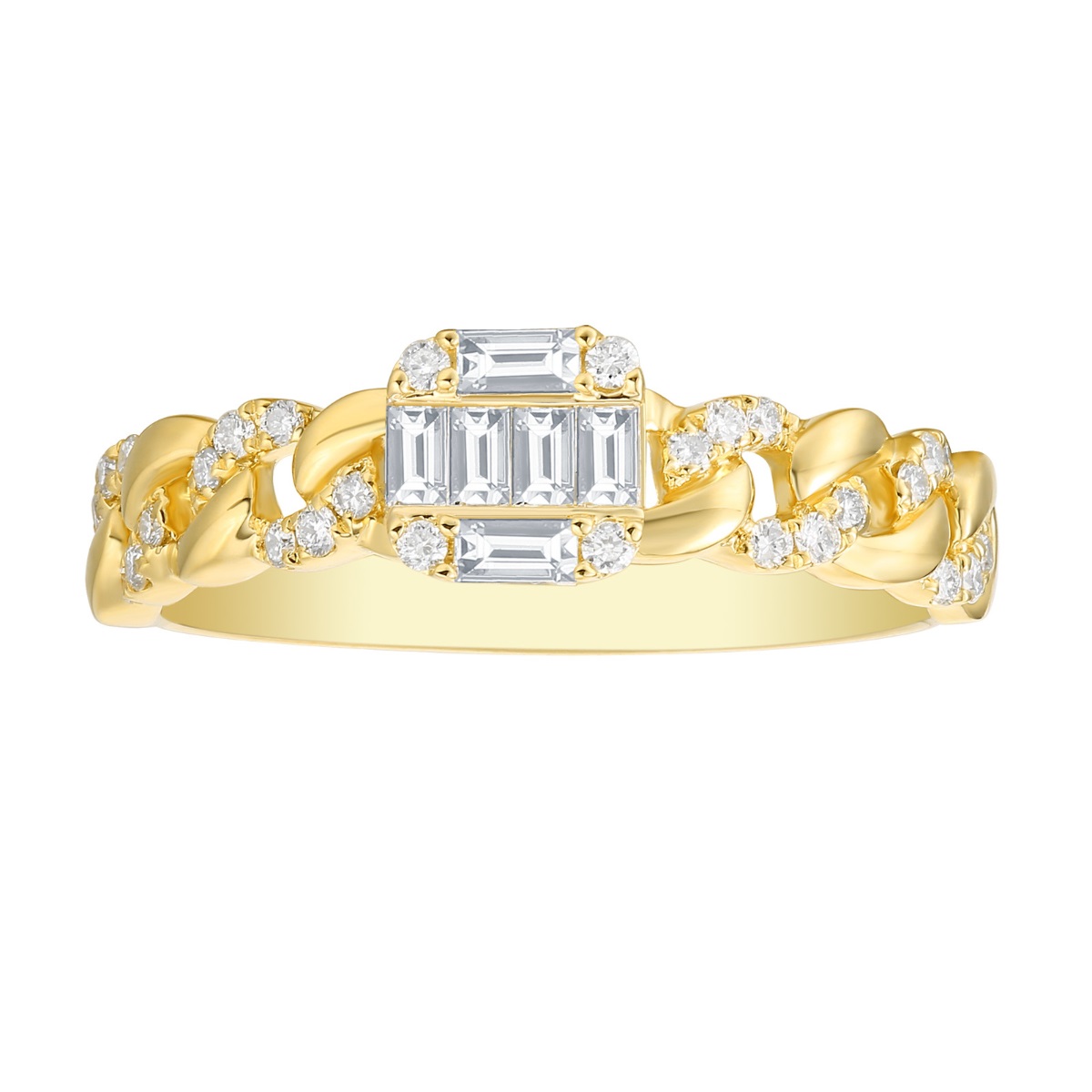 R36561WHT – 18K Yellow Gold  Diamond Ring, 0.35 TCW