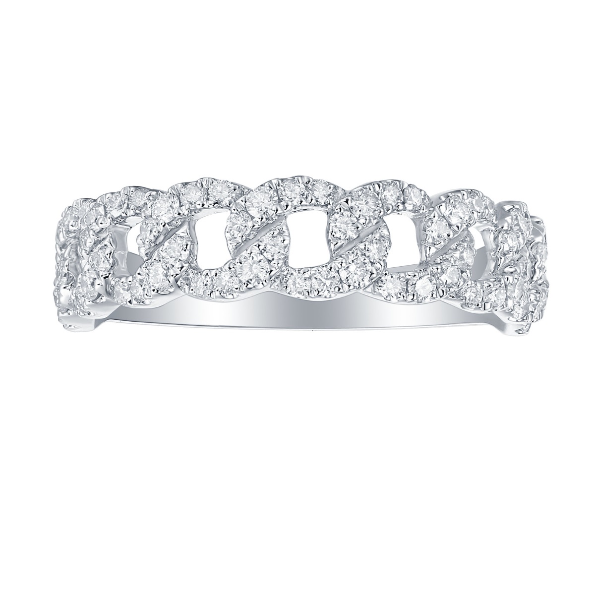 R36589WHT – 18K White Gold  Diamond Ring, 0.5 TCW