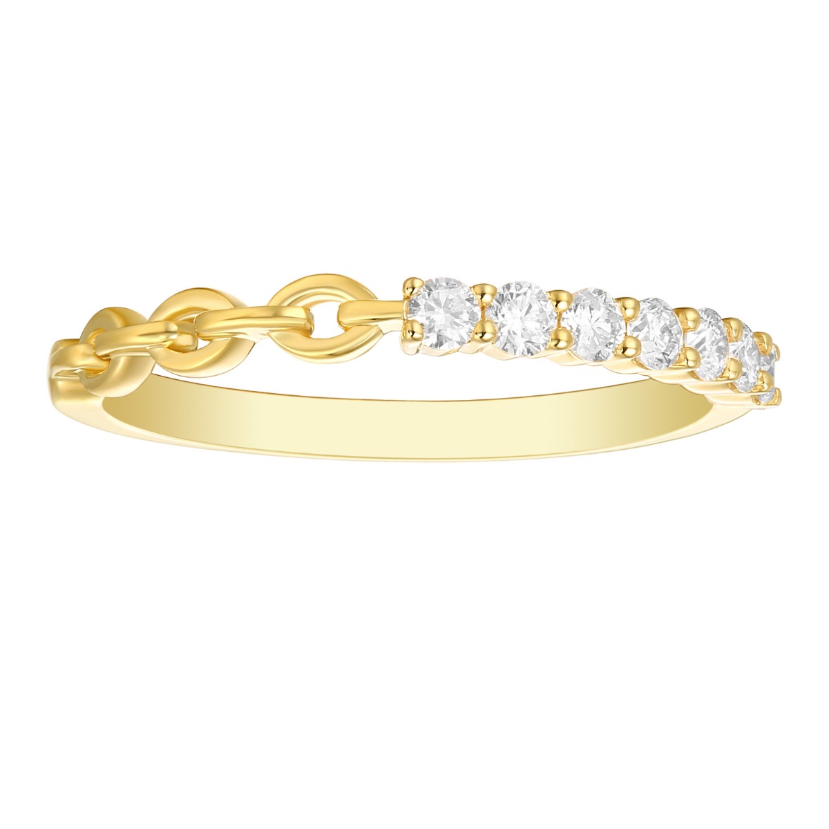 R36696WHT – 18K Yellow Gold  Diamond Ring, 0.27 TCW