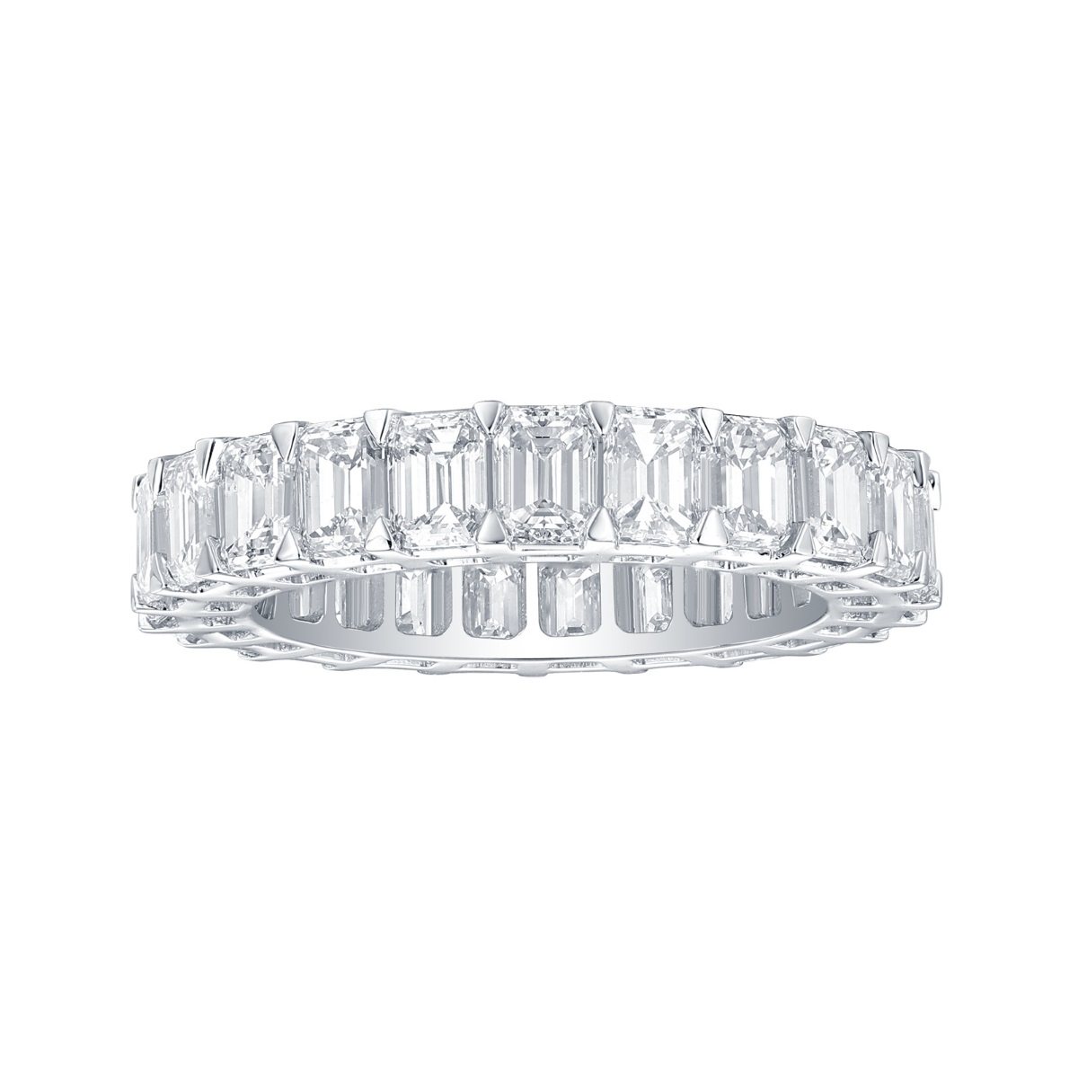 R36842WHT – 18K White Gold Diamond Ring, 5.64 TCW