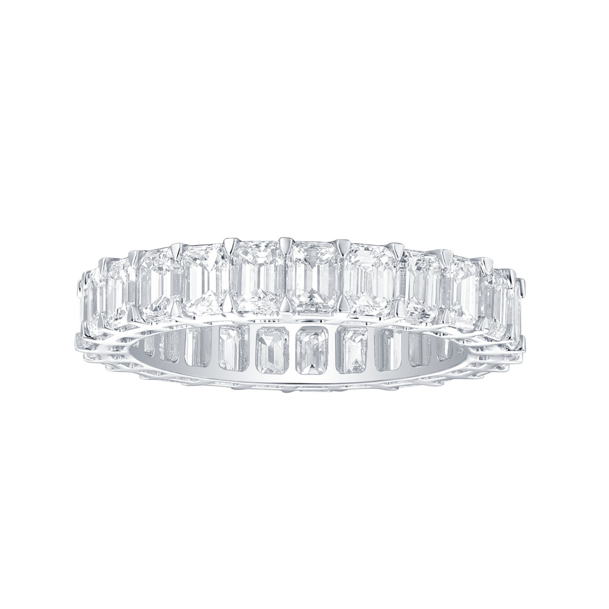 R36912WHT – 18K White Gold Diamond Ring, 4.35 TCW