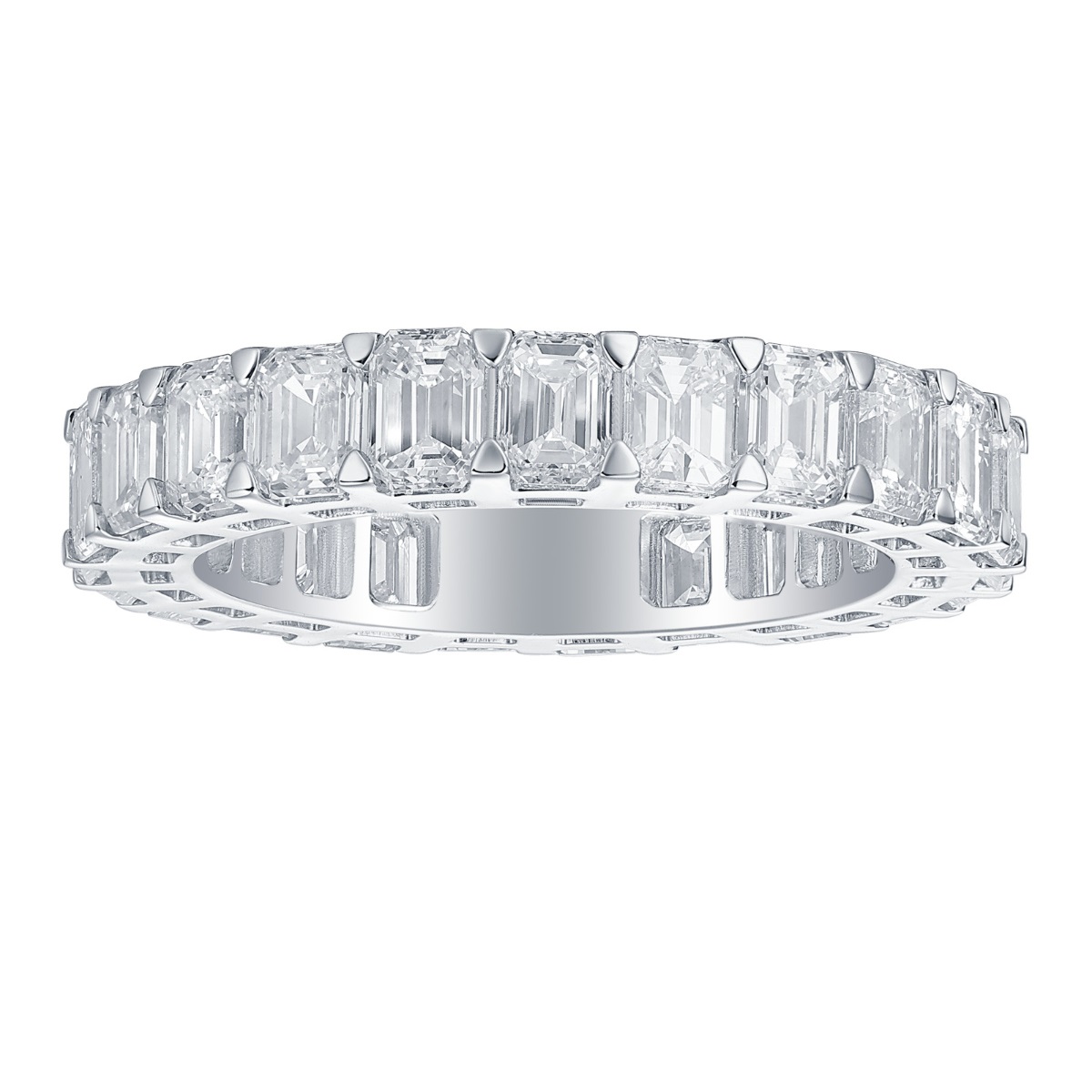 R36913WHT – 18K White Gold Diamond Ring, 4.85 TCW
