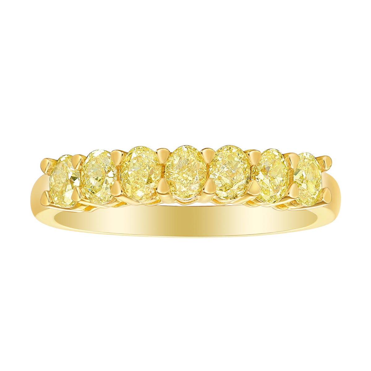 R37128NYL – 18K Yellow Gold Diamond Ring, 1.12 TCW