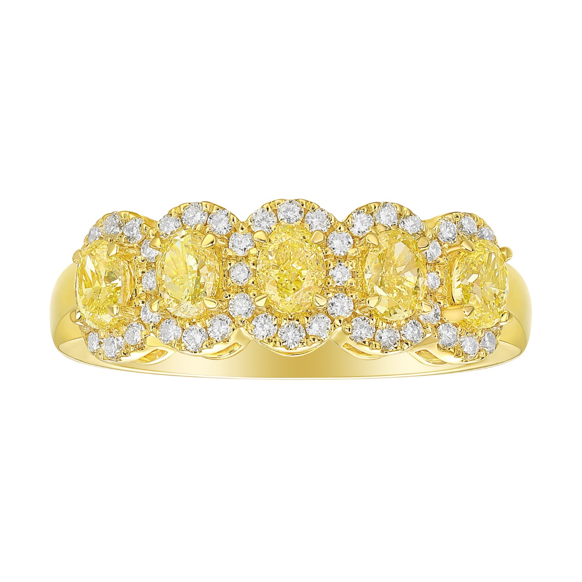 R37130NYL – 18K Yellow Gold Diamond Ring, 1.25 TCW
