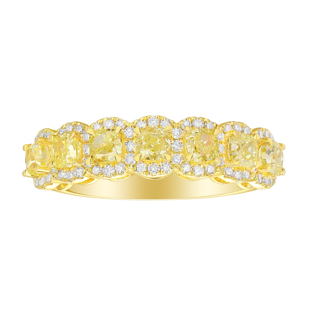 R37133NYL – 18K Yellow Gold Diamond Ring, 1.46 TCW
