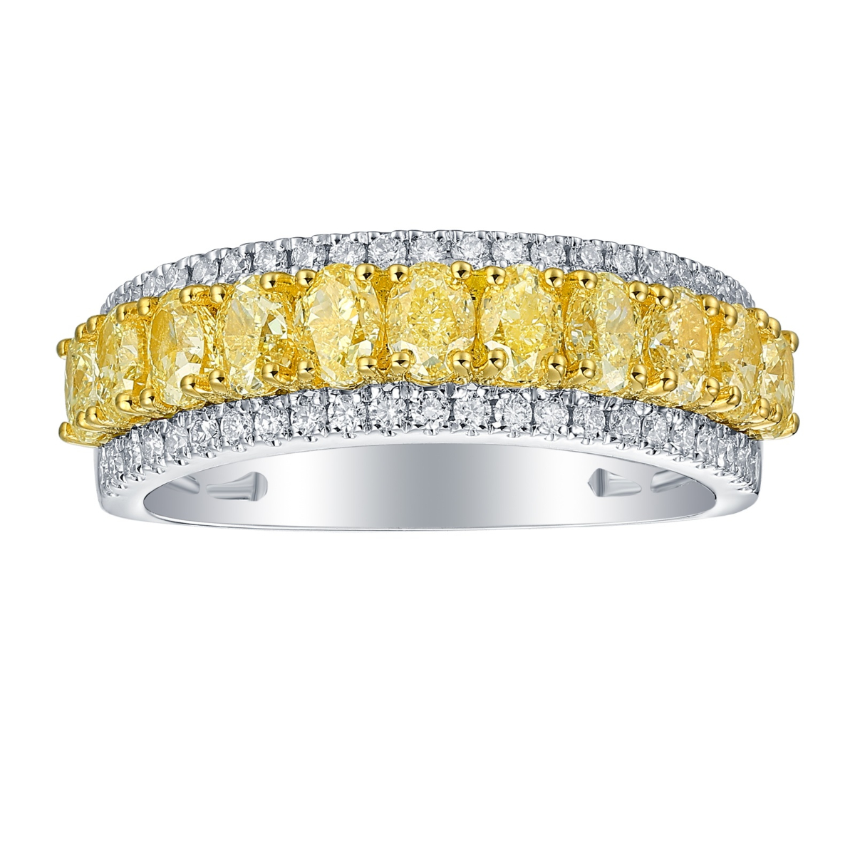 R37303NYL – 18K White Gold Diamond Ring, 2.15 TCW